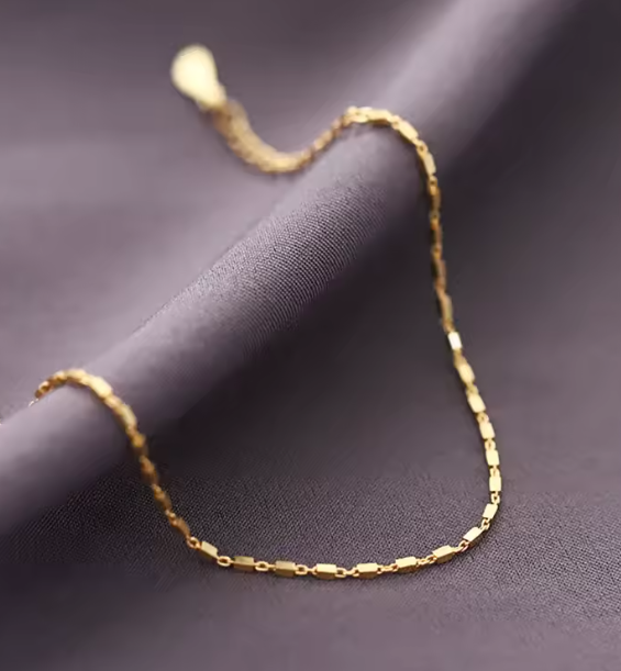 S925 Silver Small Square Bracelet for Women