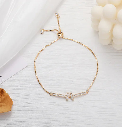 Simple High-Grade Zircon Bracelet for Women