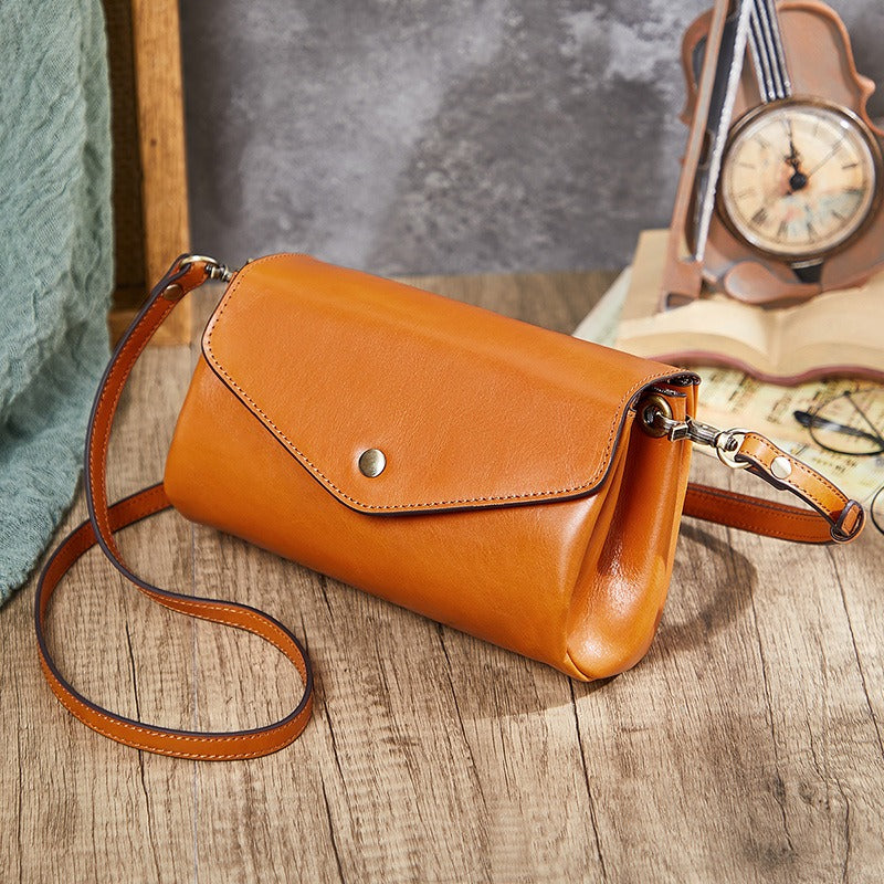 First Layer Cowhide Crossbody Bag