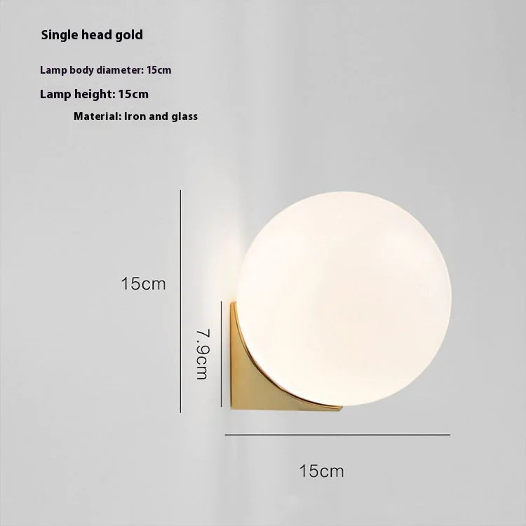 Spherical wall lamp