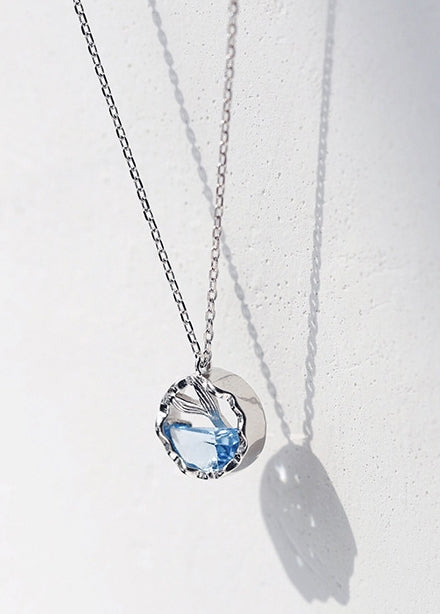 S925 Silver Mermaid Tear Necklace for Women