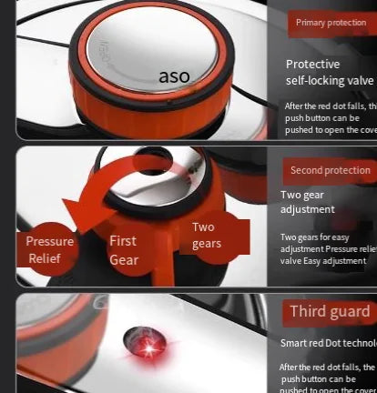 Stainless steel high-pressure cooker