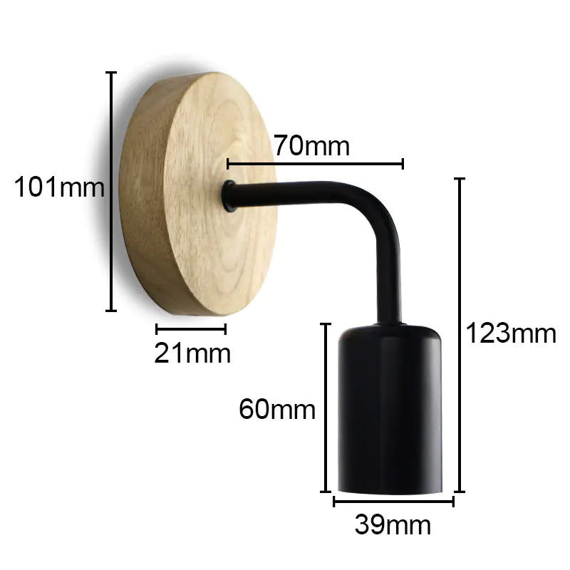 Modern minimalist iron wall lamp