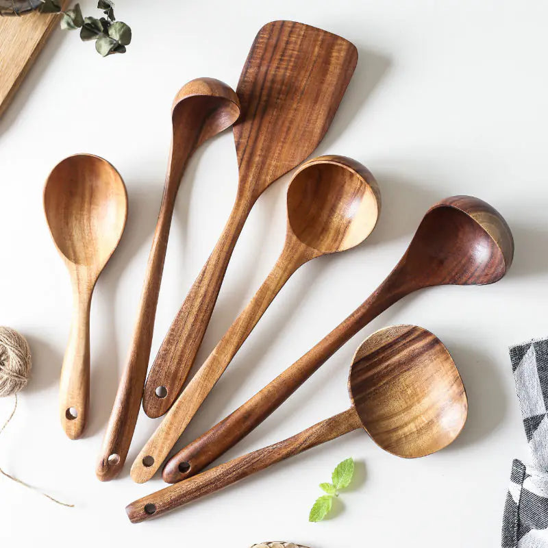 Wooden Spatula and Spoon Set