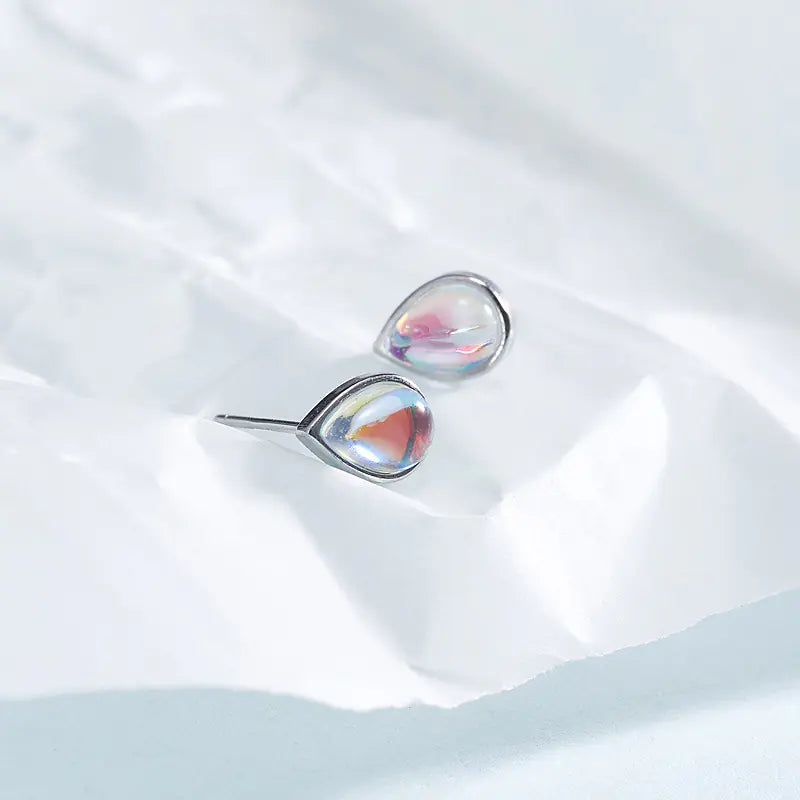925 Silver Moonstone Drop Earrings