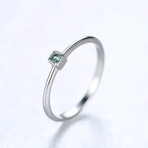 S925 Sterling Silver Gemstone Ring for Women