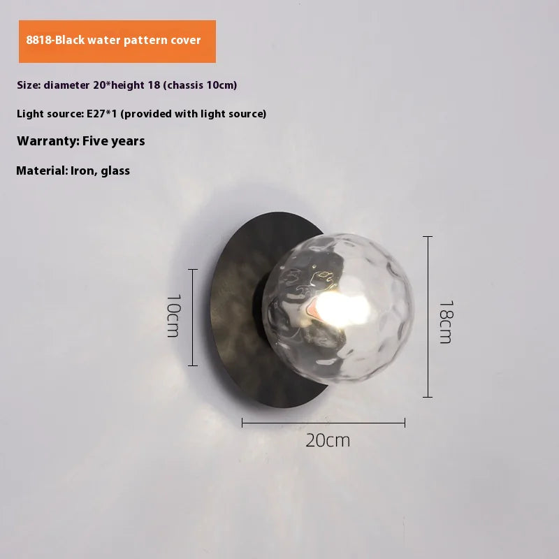 Spherical wall lamp