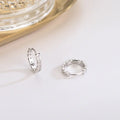 S925 Silver Geometric Zircon Earrings for Women