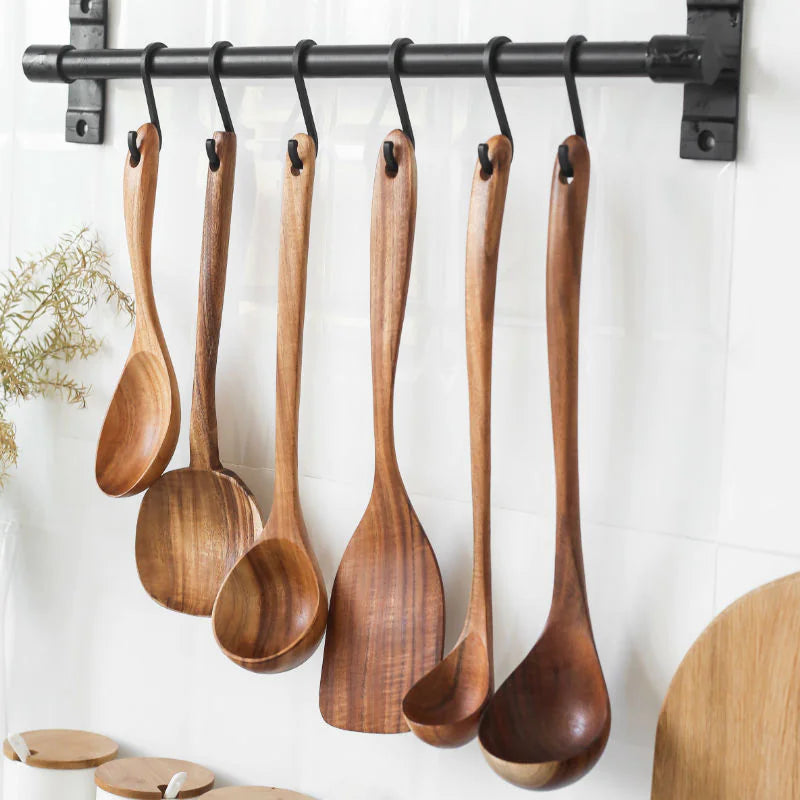 Wooden Spatula and Spoon Set