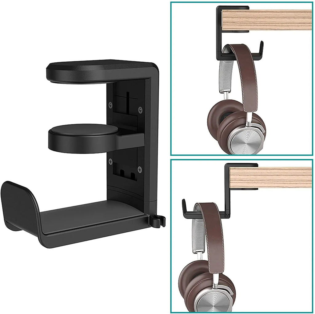 Deskside Clip-On Headphone Stand