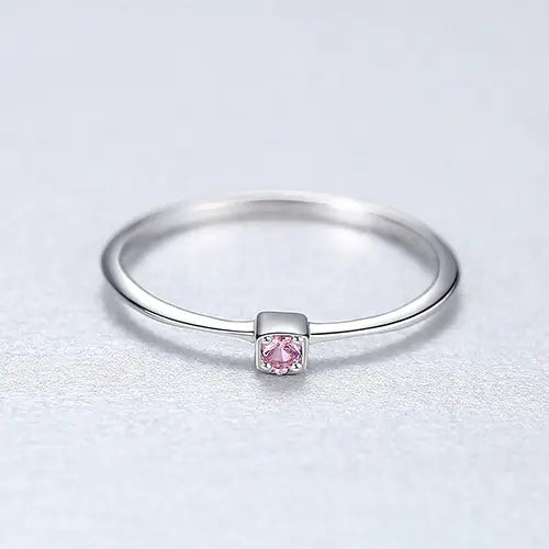 S925 Sterling Silver Gemstone Ring for Women