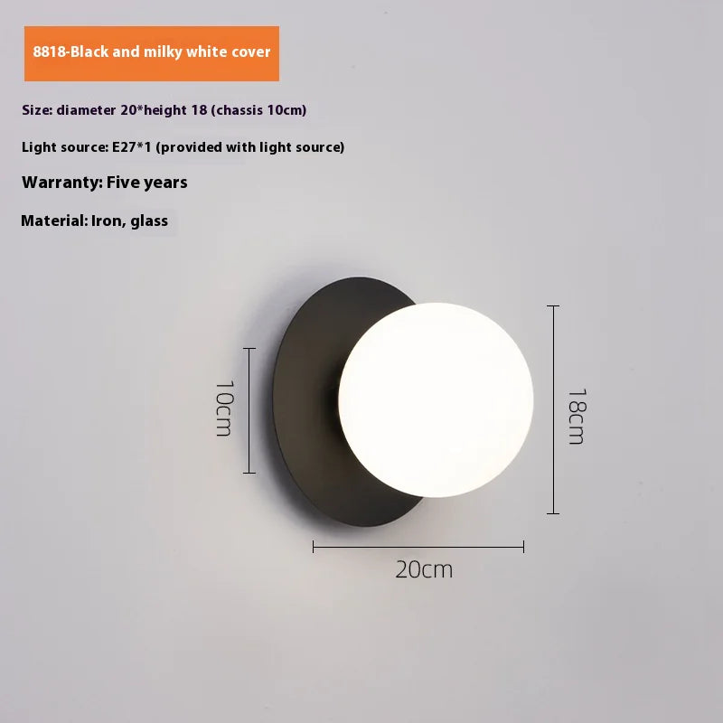Spherical wall lamp