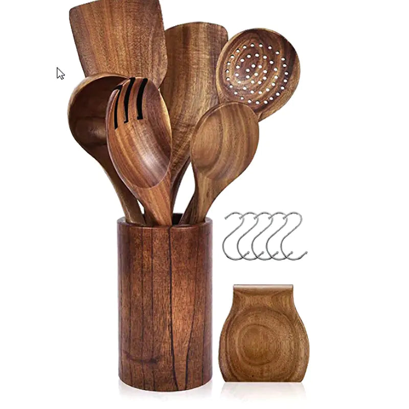 Wooden Spatula and Spoon Set