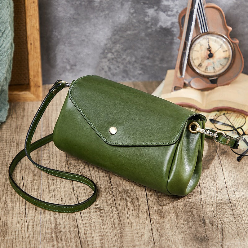 First Layer Cowhide Crossbody Bag