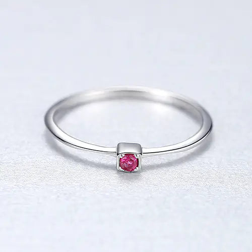 S925 Sterling Silver Gemstone Ring for Women