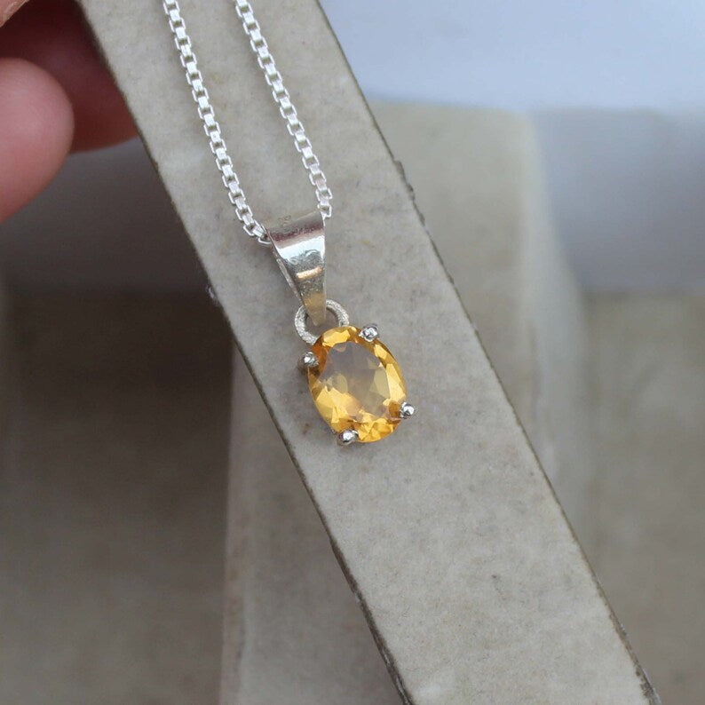 S925 Silver Topaz Zircon Necklace for Women