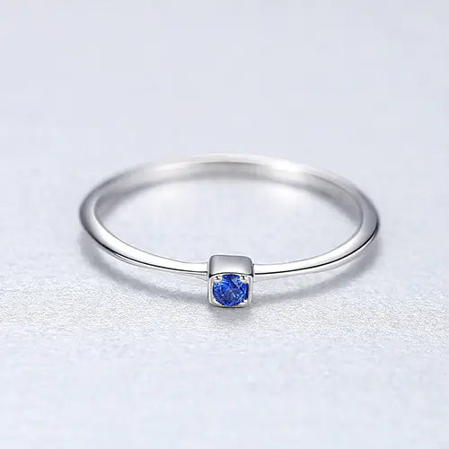 S925 Sterling Silver Gemstone Ring for Women
