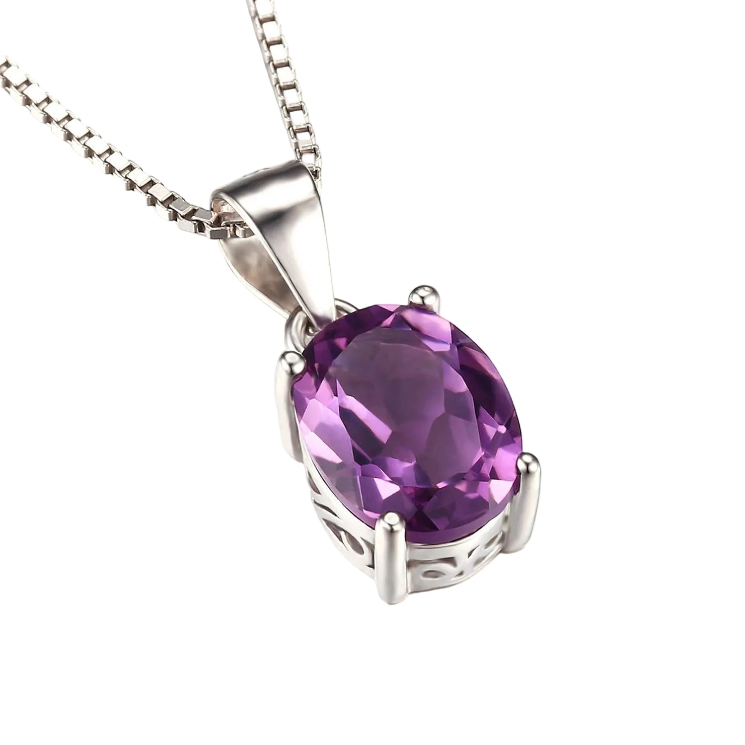 S925 Silver Topaz Zircon Necklace for Women