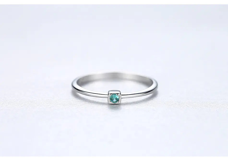 S925 Sterling Silver Gemstone Ring for Women