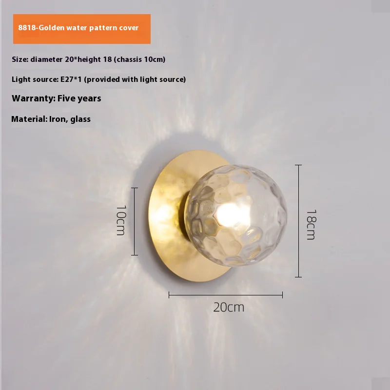 Spherical wall lamp