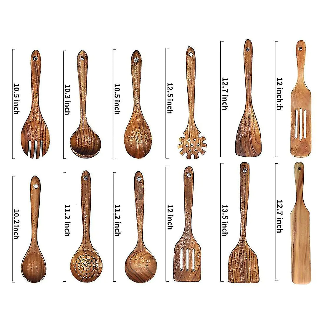 Wooden Spatula and Spoon Set